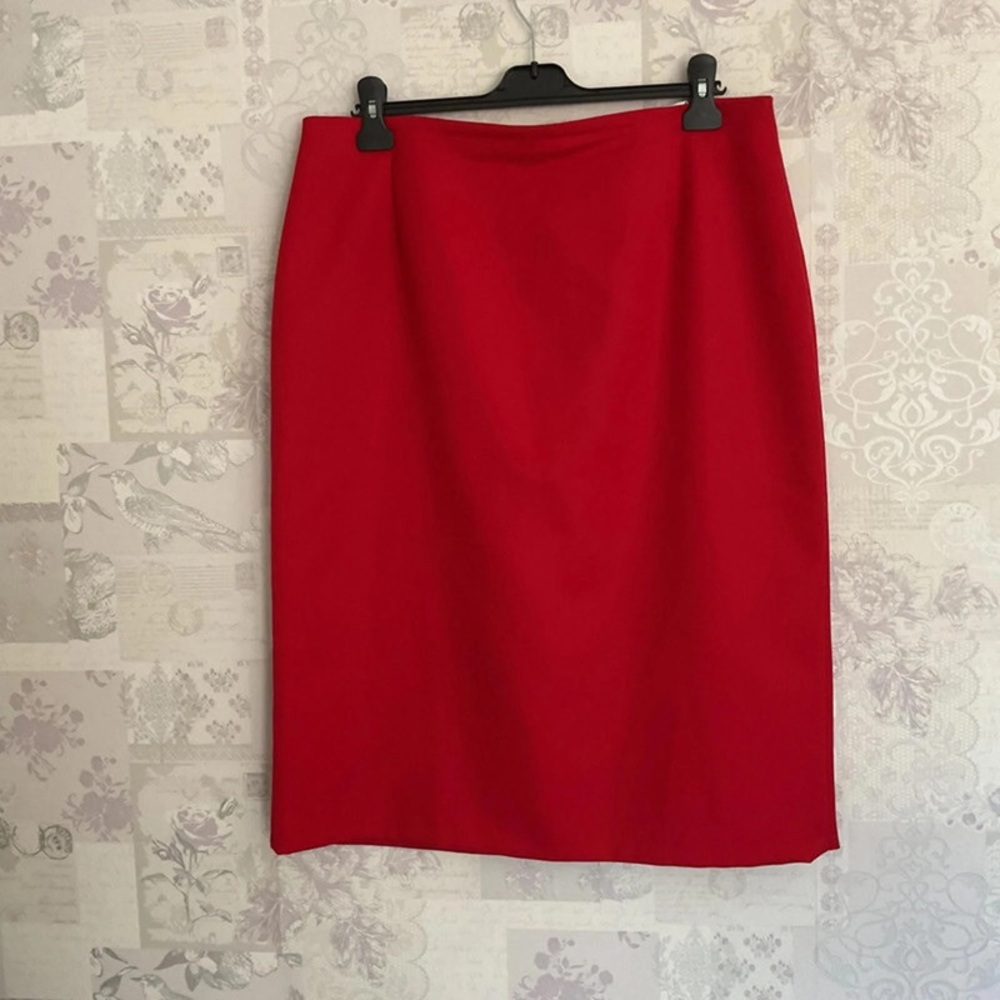 Marks & Spencer Red Pencil Skirt Knee-Length Cocktail